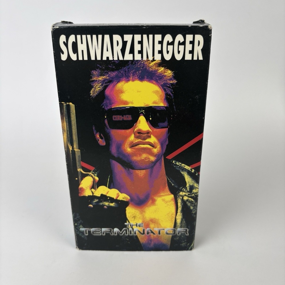 The Terminator VHS Arnold Schwarzenegger 1984 Vtg SciFi Action Movie CultClassic